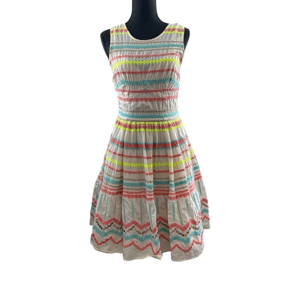 Plenty by Tracy Reese Embroidered Dress Size 8 As Seen on Hart of Dixie - Picture 2 of 9